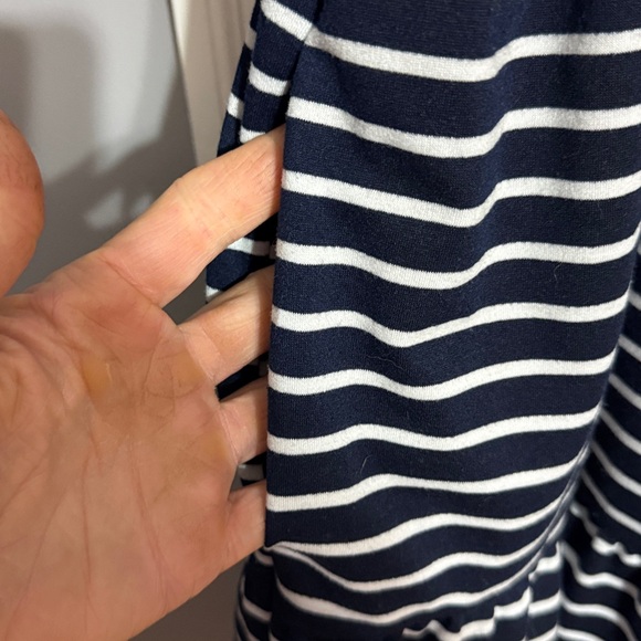 Nautica Jeans Striped Tiered Preppy Stretch Babydoll Dress Pockets Sz: XXL - Picture 5 of 6